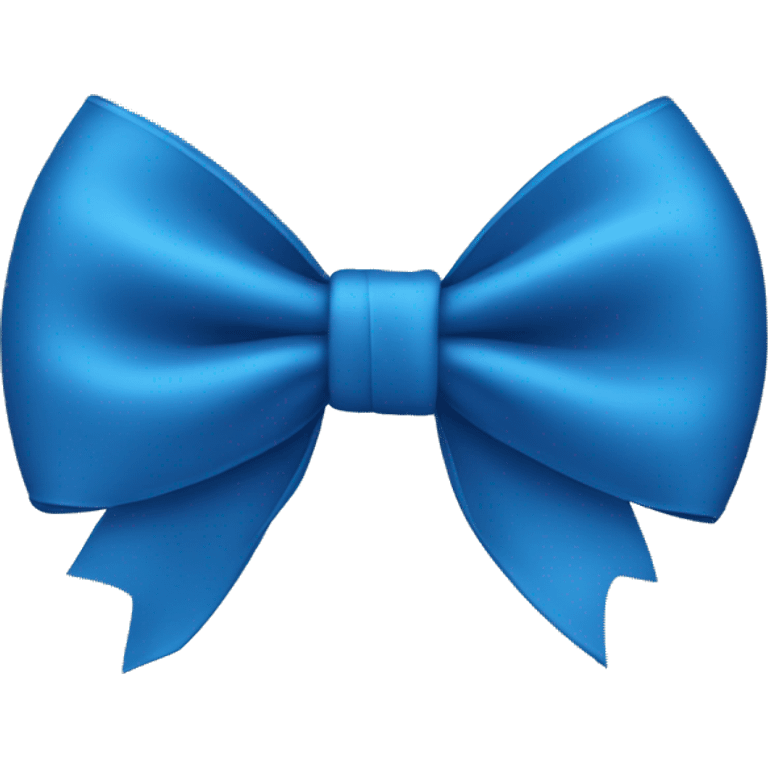 A blue bow emoji