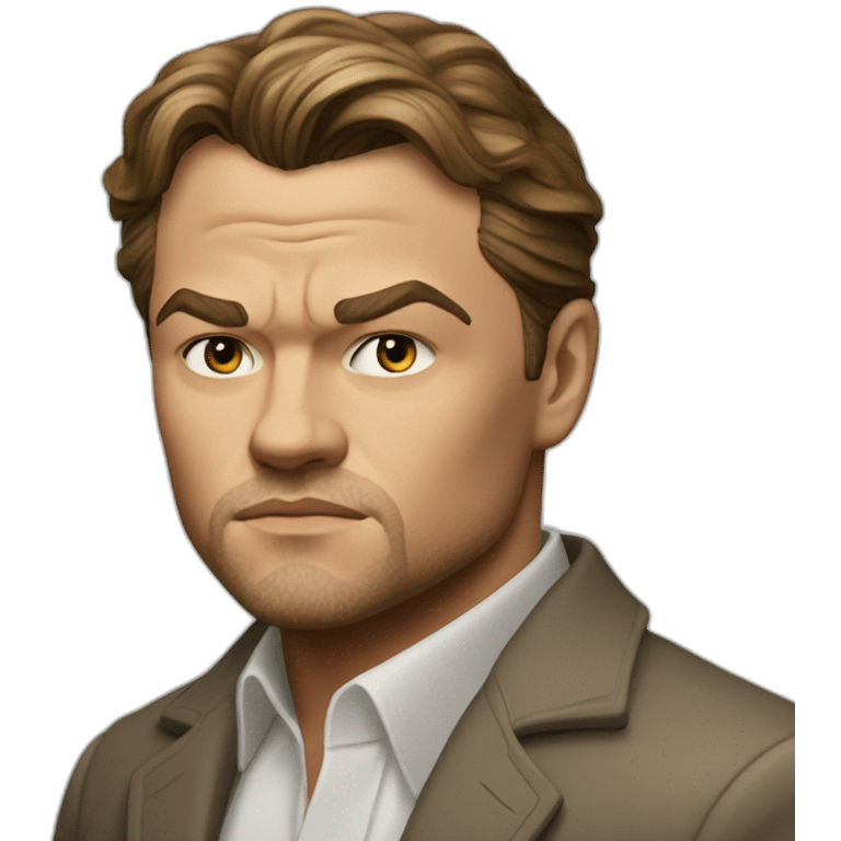 Leonardo Di Caprio serious emoji