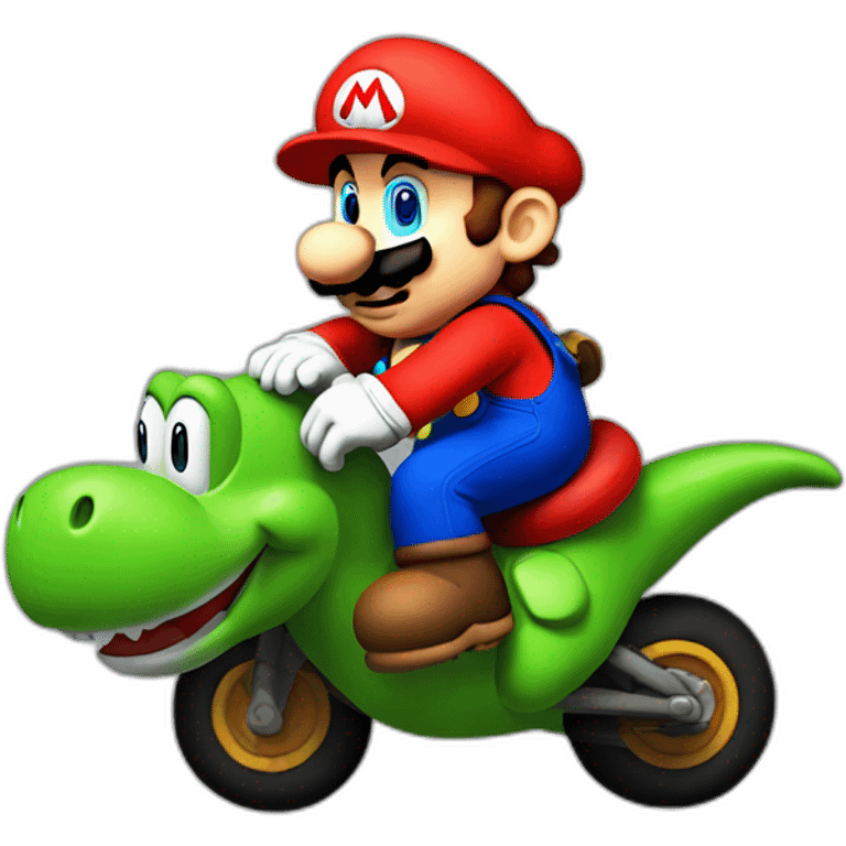 Mario's Riding Yoshi emoji