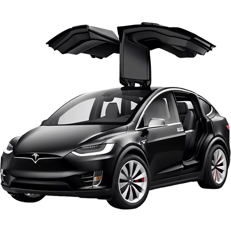 Tesla Model X - Tesla (Model Year: 2022) (Iconic colour: Black) emoji