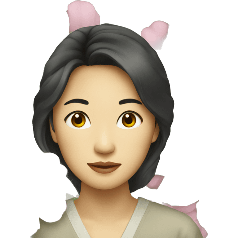 une femme asiatique emoji