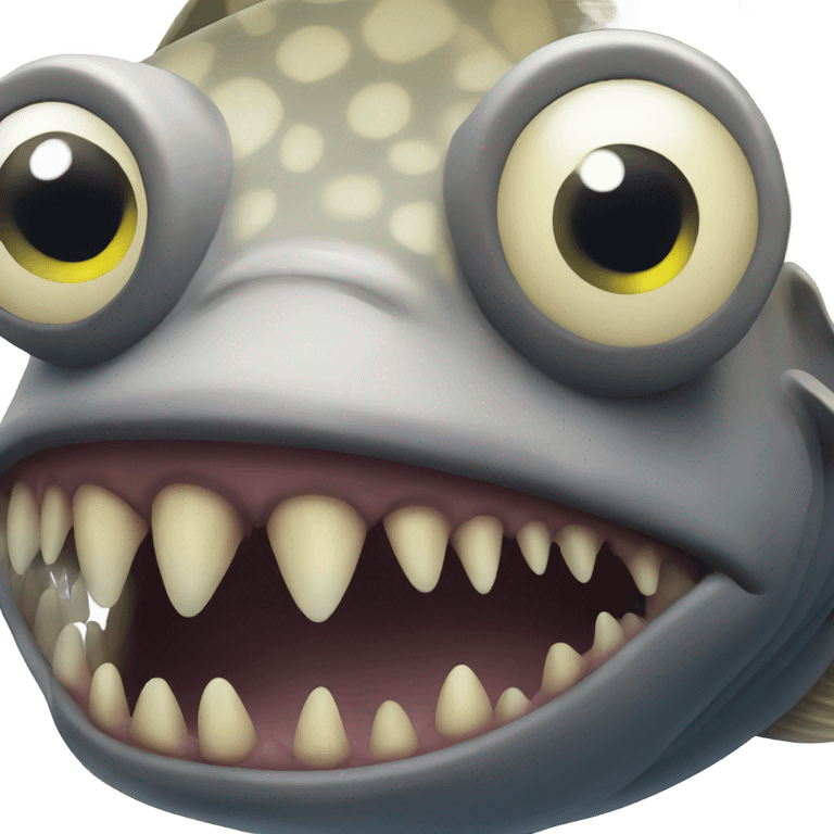 Horrifying fish emoji