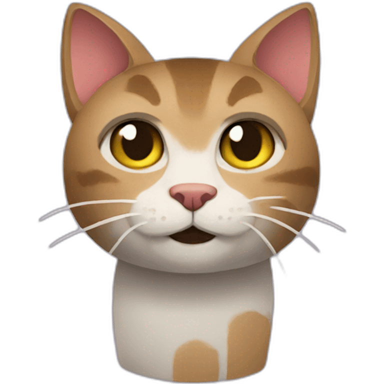 cat + minecraft emoji