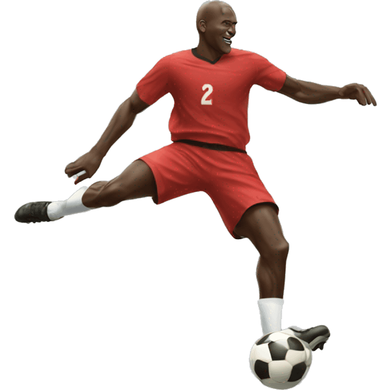 Michael Jordan play soccer  emoji