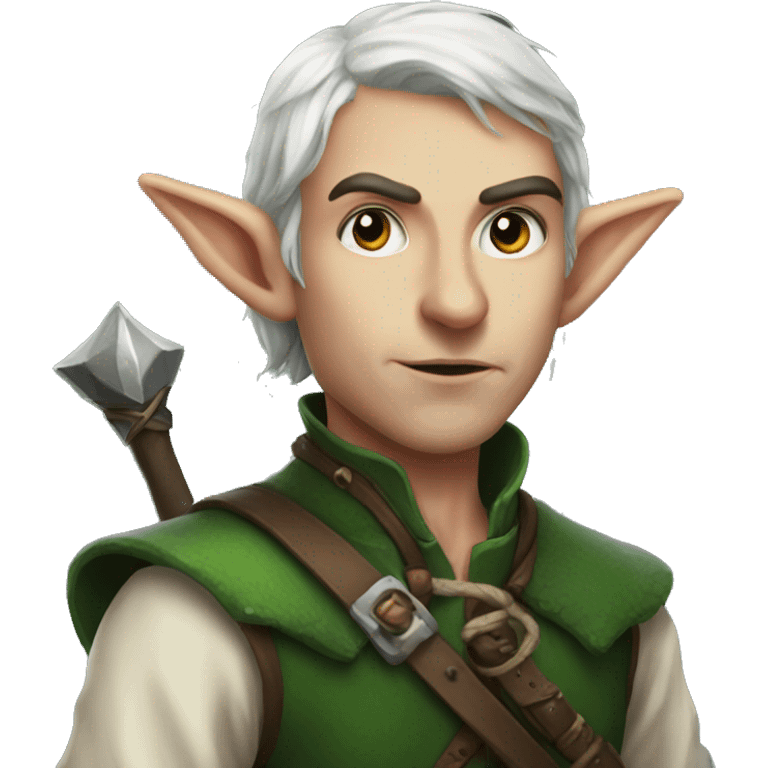 rogue male elf fantasy emoji