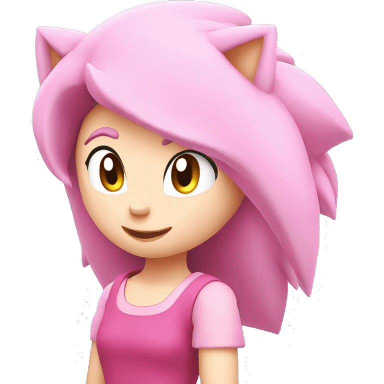 Amy Rose the Hedgehog emoji