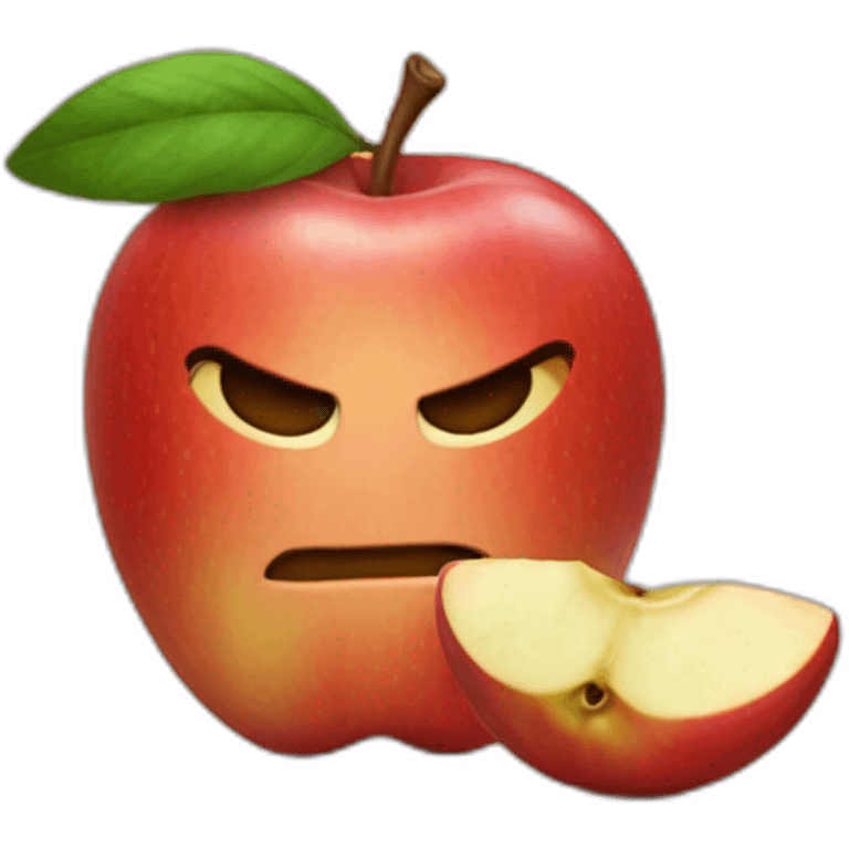 Manzana y la palabra yosi emoji