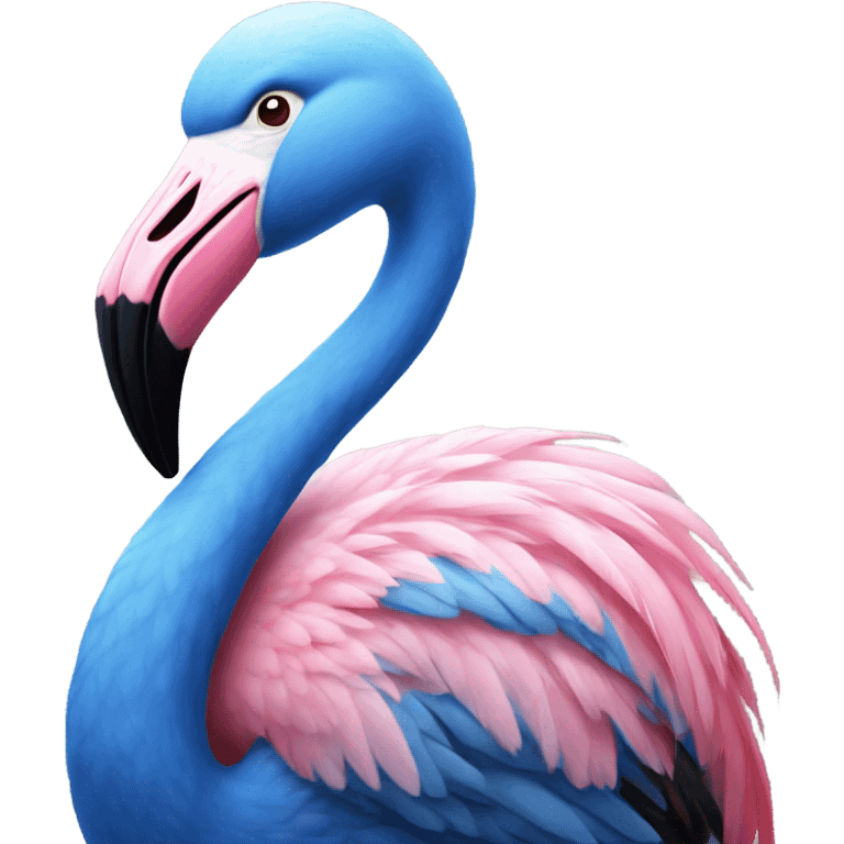 Blue flamingo  emoji