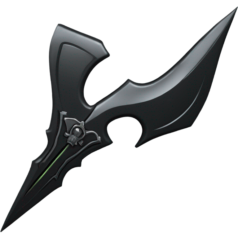 sci-fi black cross dagger emoji