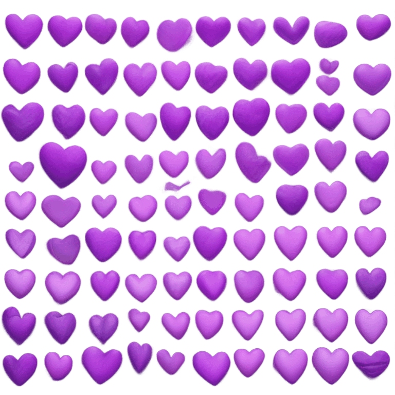 Purple hearts  emoji