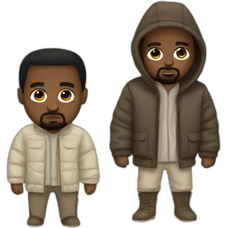 Kanye West with a Quebec costume emoji