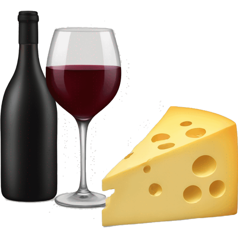 Wine and cheese emoji