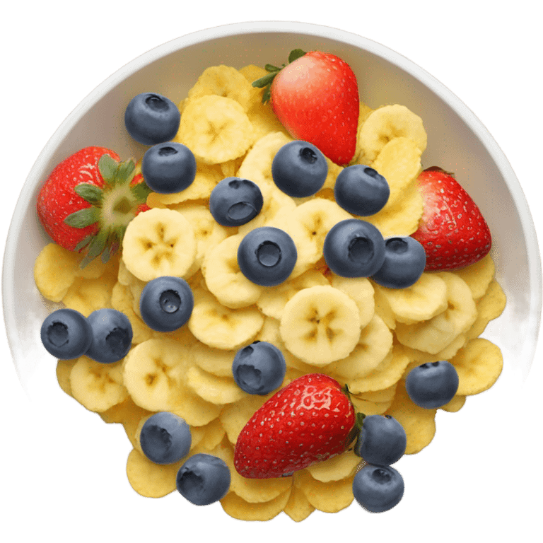 Cereals fruit corn flakes emoji