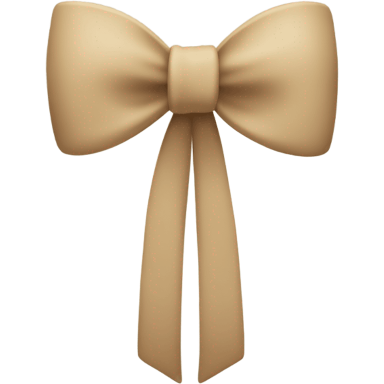 Beige bow emoji