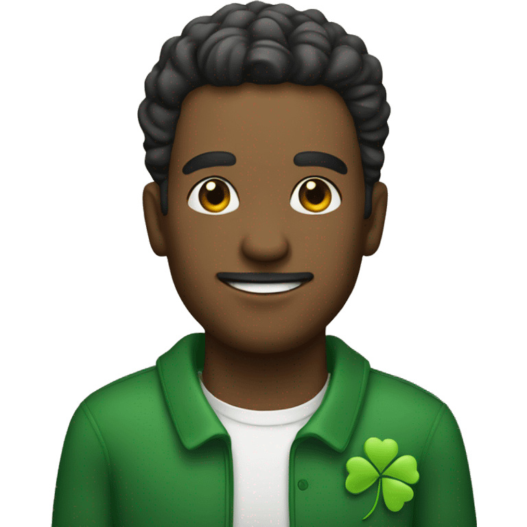 man with clover emoji