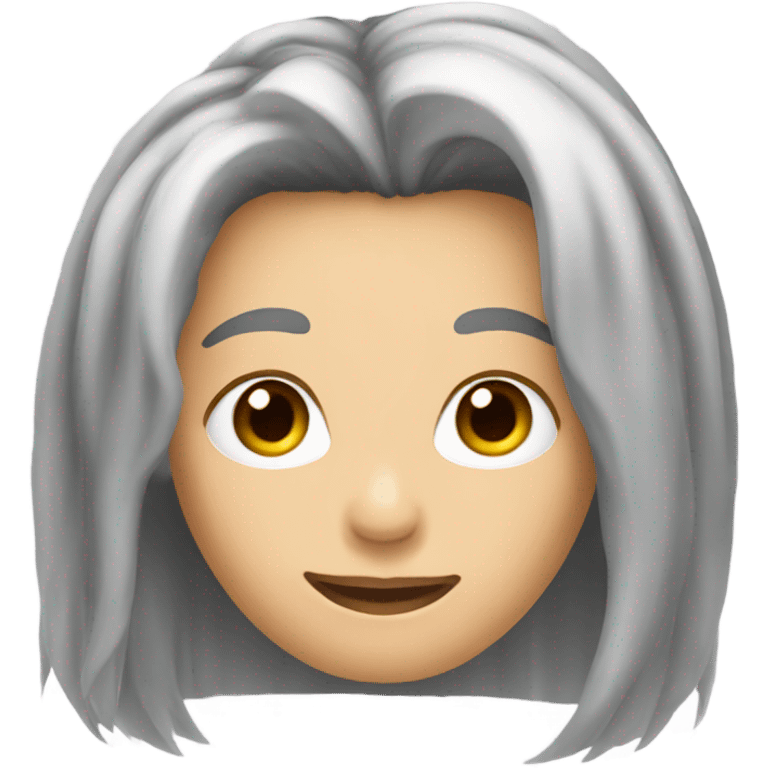 Grey hair roots emoji