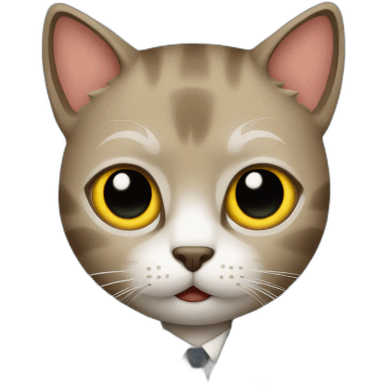 Cat special agent emoji