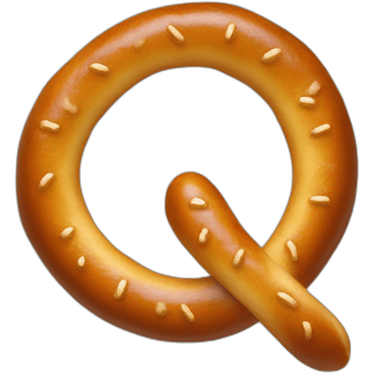 chrome surfaced pretzel emoji