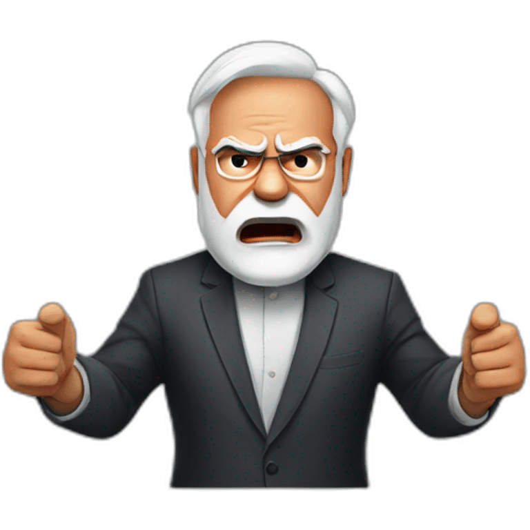 modi angry emoji