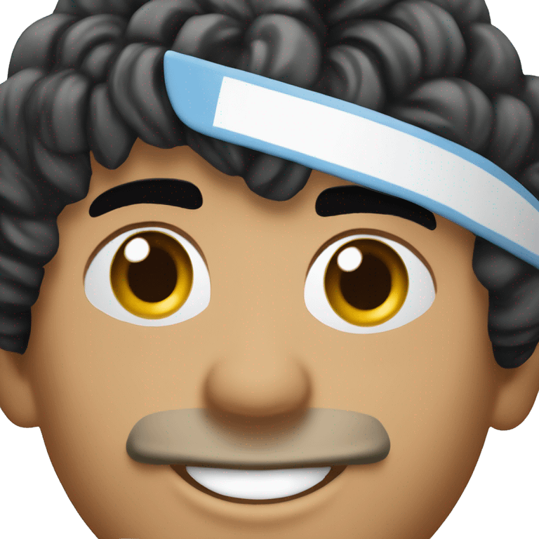 maradona argentina young smile emoji