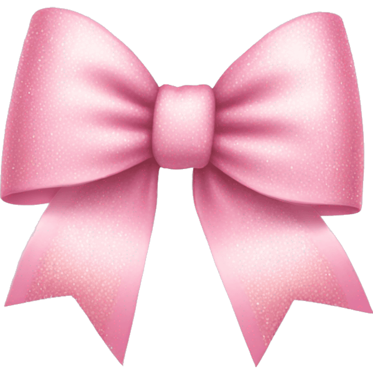 Light pink bow with sparkles  emoji