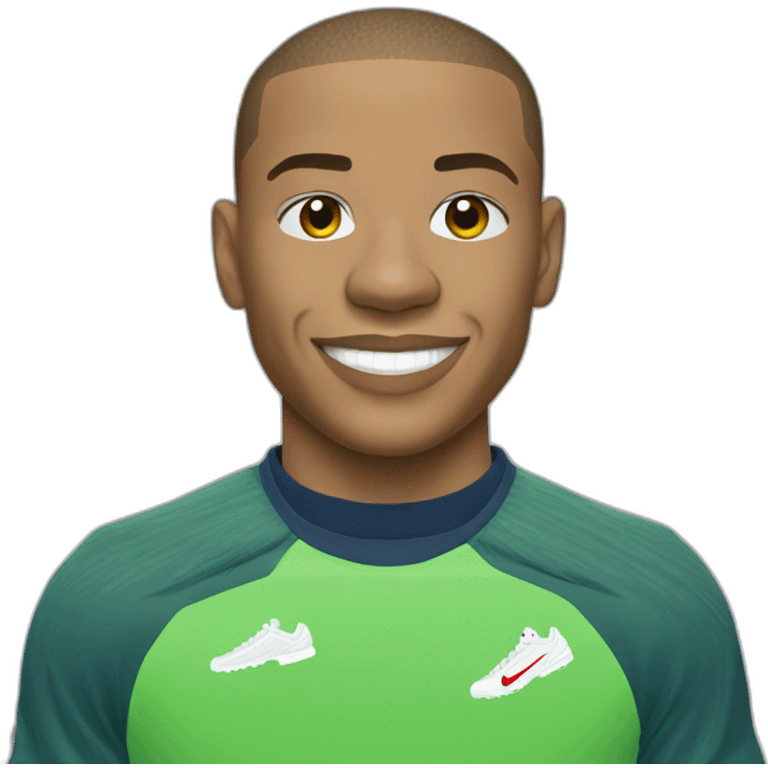 Mbappe avec des air max 95 emoji