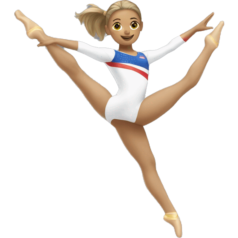 summer olympics girl cartwheel gymnastics emoji