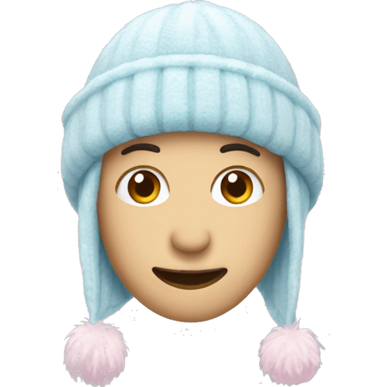 pastel winter hat emoji