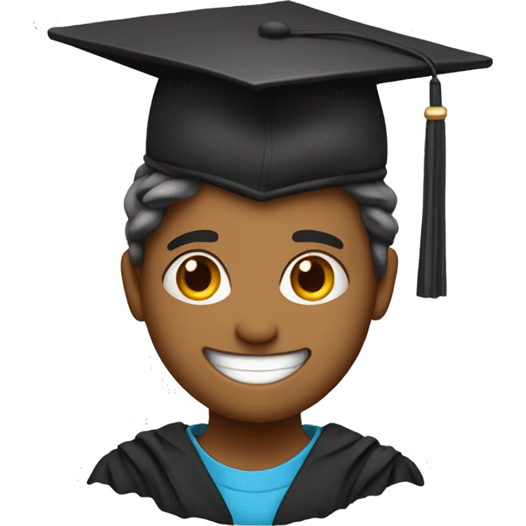 bold graduate and smile  emoji