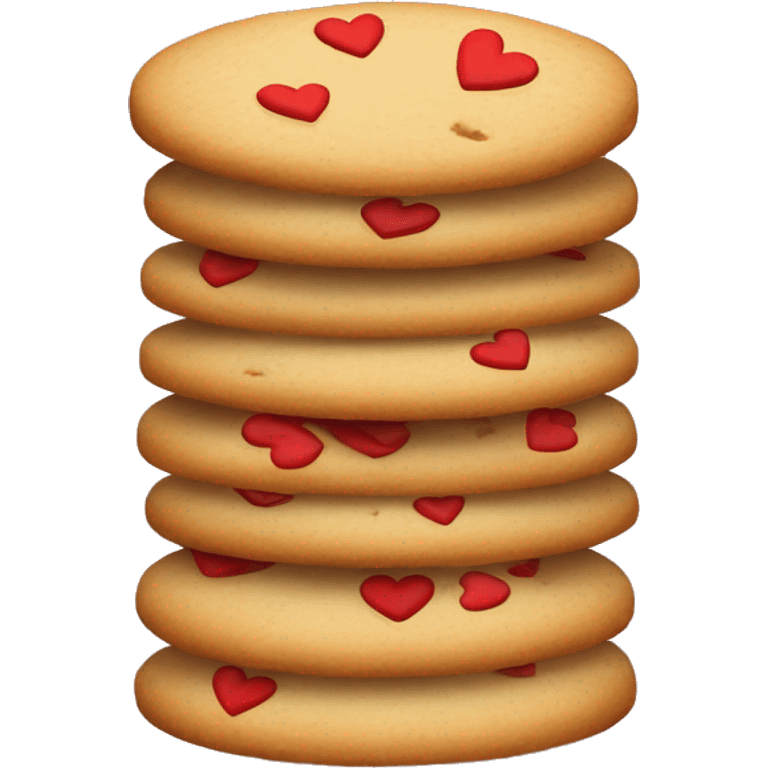 Galletas con corazones
 emoji