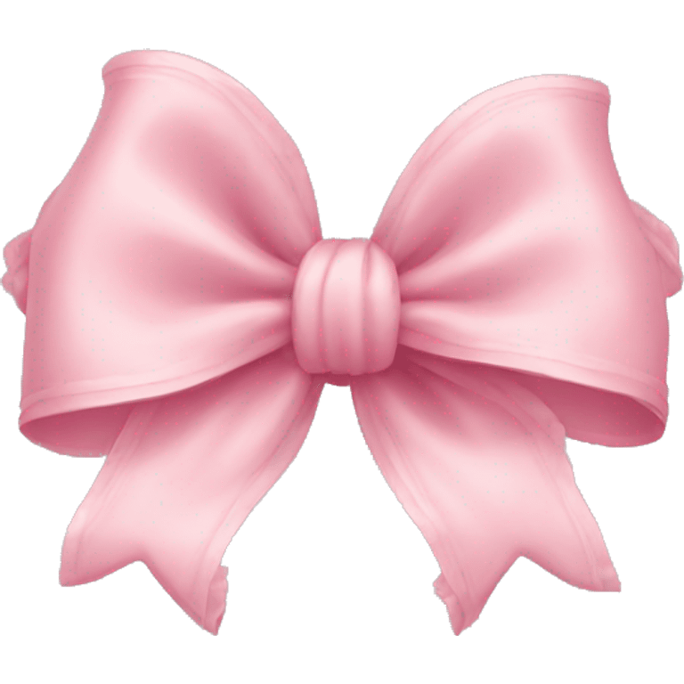 Light pink bow with ruffles emoji