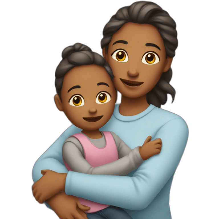 Maman et enfant emoji