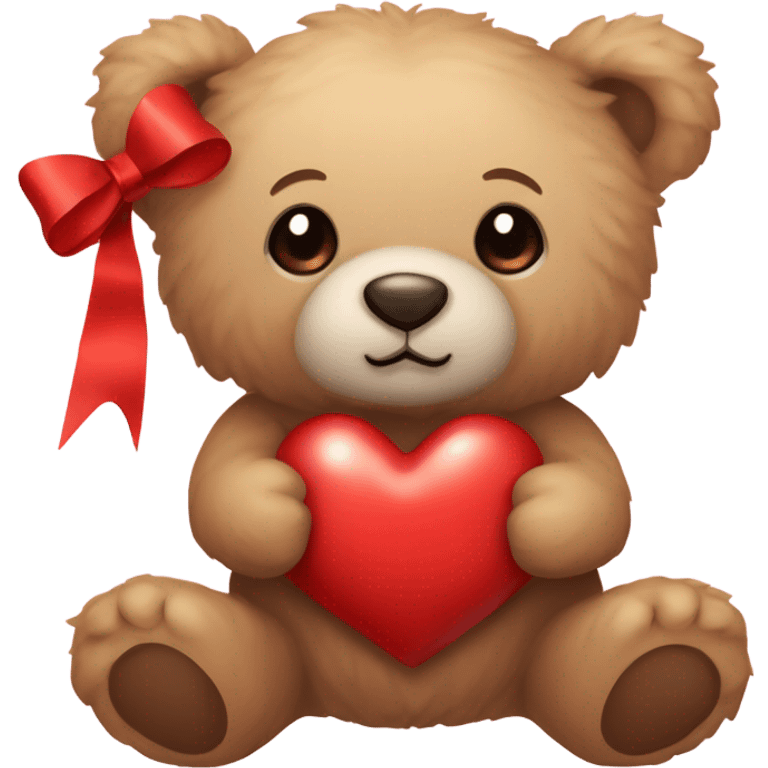 Valentine Teddy Bear emoji