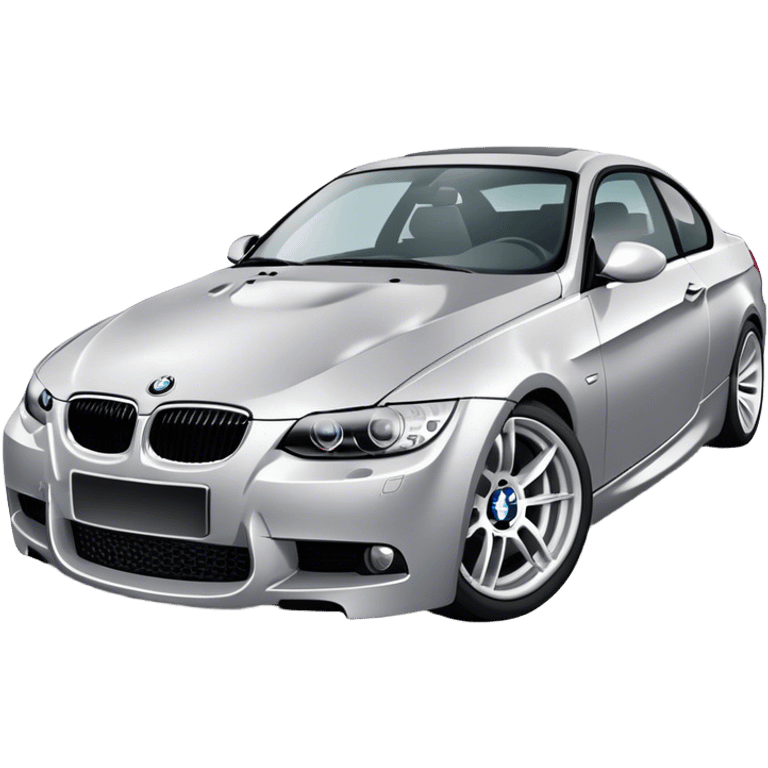 bmw 335i e92 silver emoji