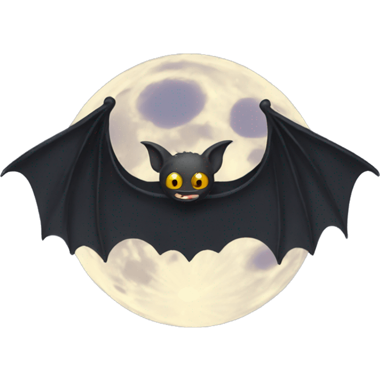 bat moon emoji