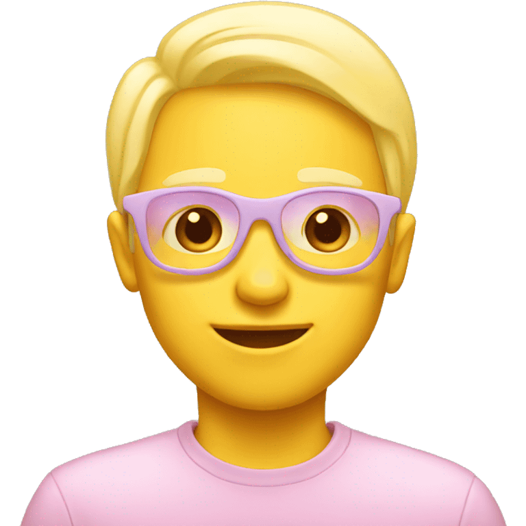 pastel yellow COOL emoji emoji