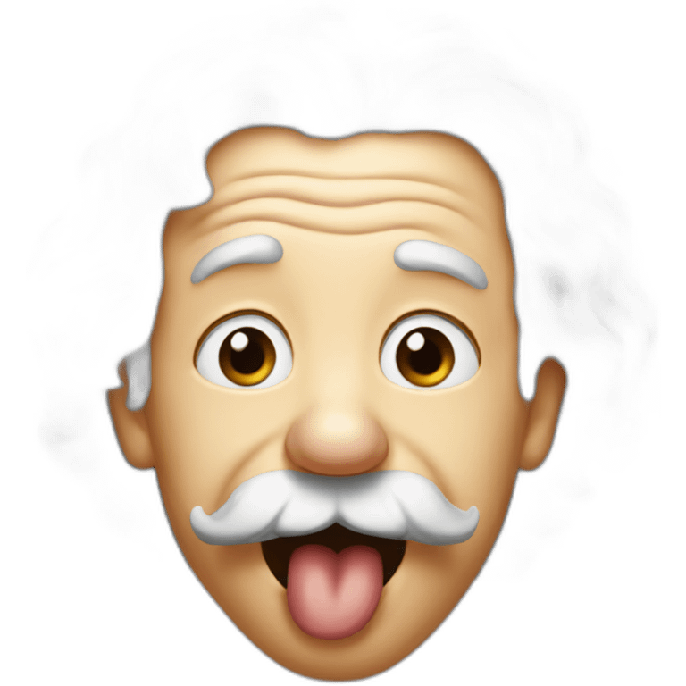 einstein tongue emoji