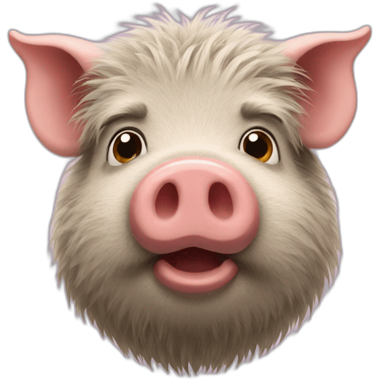 hairy pig emoji