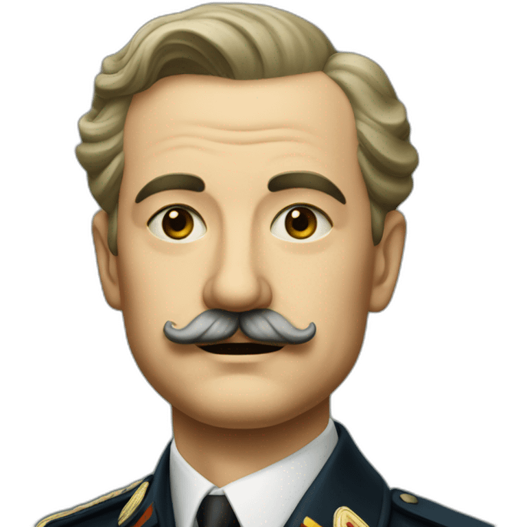 german head of state in 1940 wearing a small mustache emoji