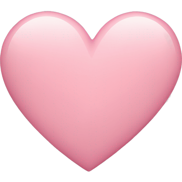 Soft pink heart emoji