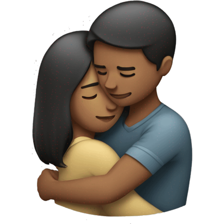 A person hugging itself looking affectionate with closed eyes emoji