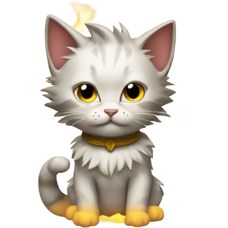 Kitten super saiyan emoji