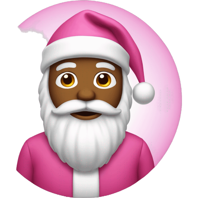 Pink Santa emoji