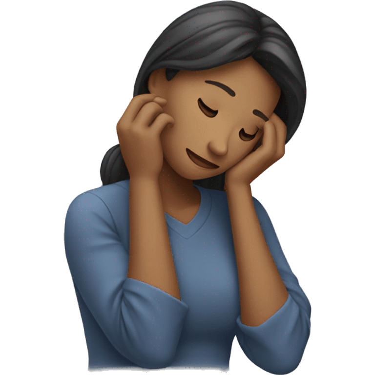 woman thinking with face in palm emoji