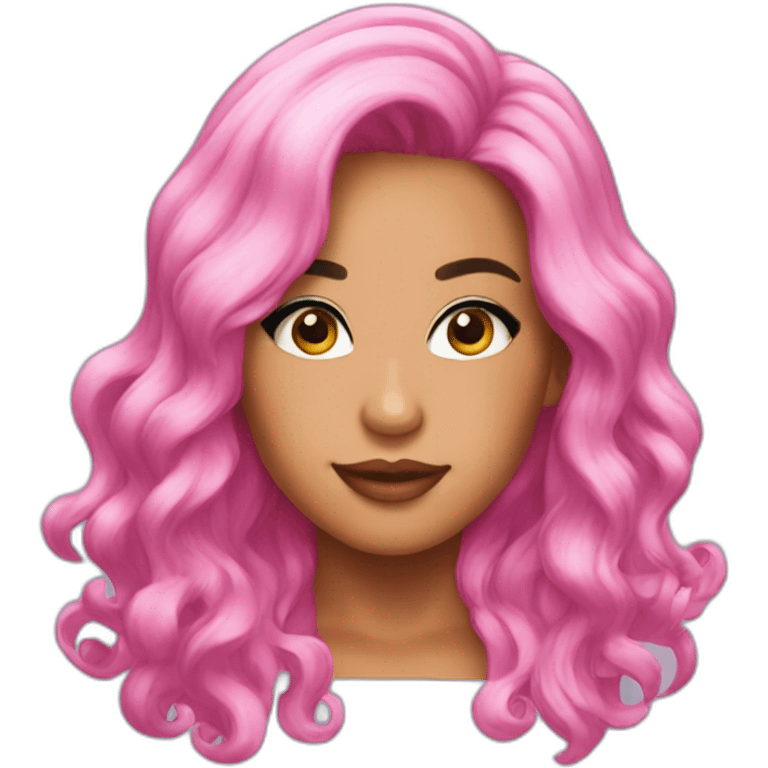 Karol g pink hair emoji