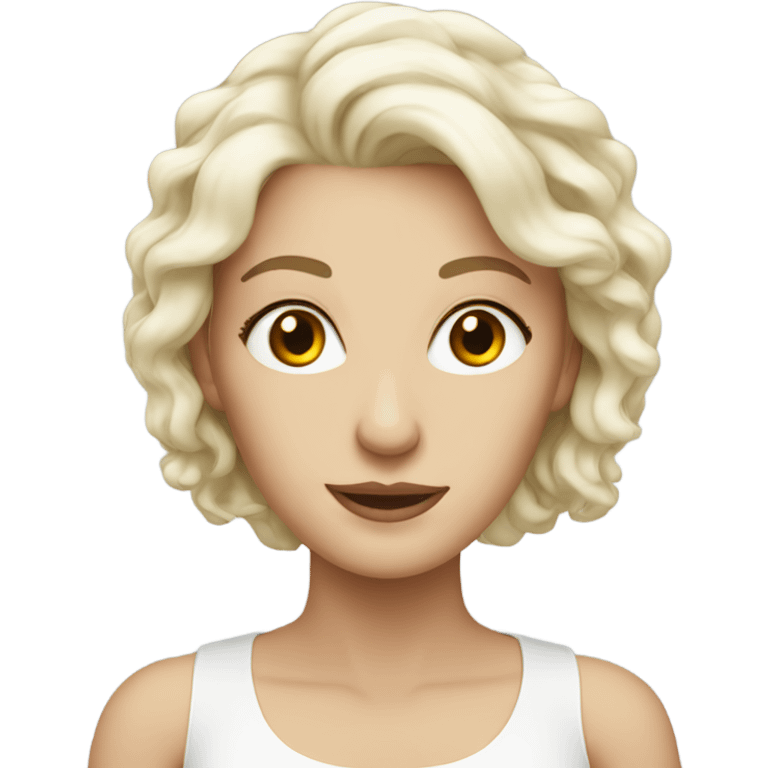 beautiful white lady  emoji