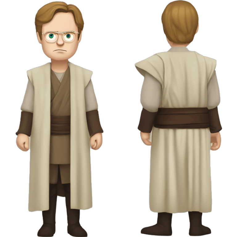 Dwight Schrute as a Jedi knight emoji