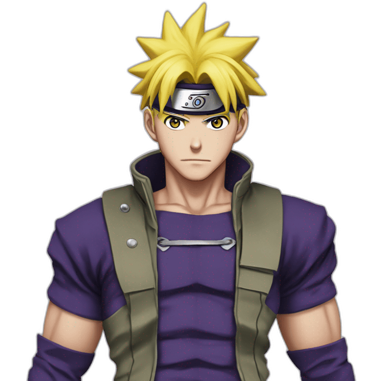 jojo bizarre adventure naruto alone emoji