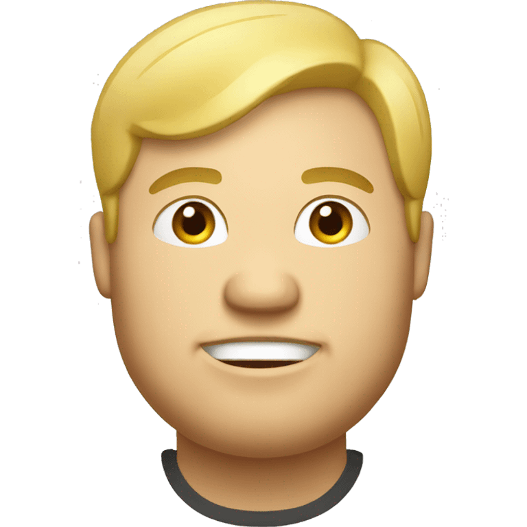 Chubby blonde guy taco emoji