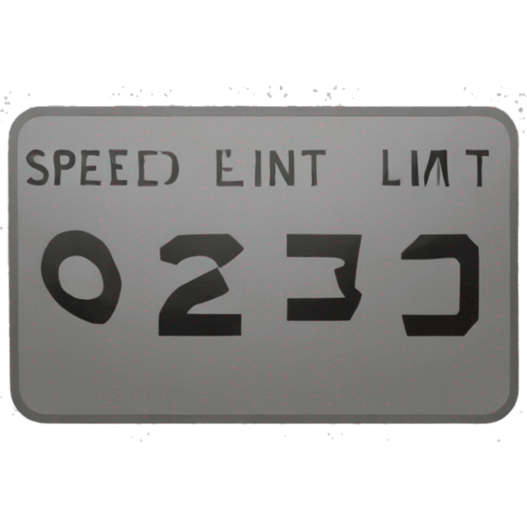 speed limit emoji